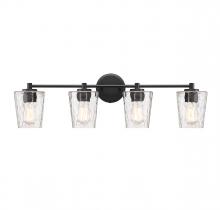 Savoy House 8-5606-4-BK - Ballas 4-Light Bathroom Vanity Light in Matte Black