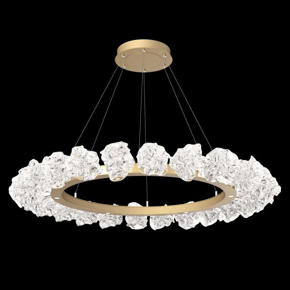 Blossom Ring Chandelier - 50-Gilded Brass