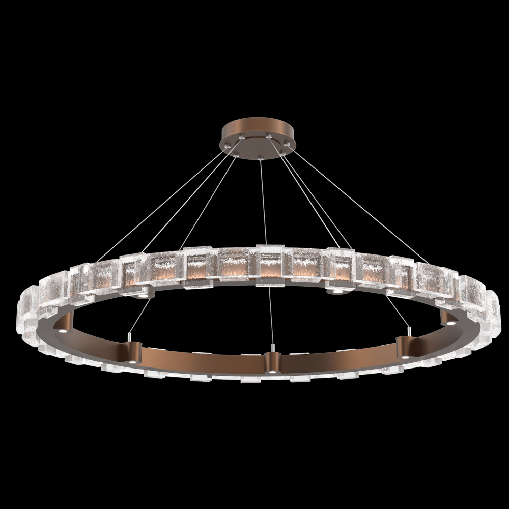 Tessera 50in Ring-Burnished Bronze-Tetro Cast Glass