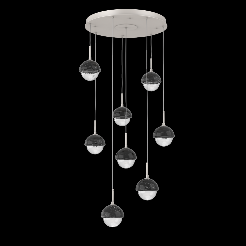 Cabochon Round Pendant Chandelier