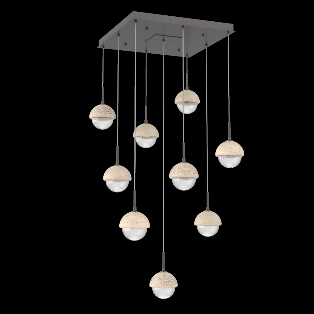 Cabochon Square Pendant Chandelier