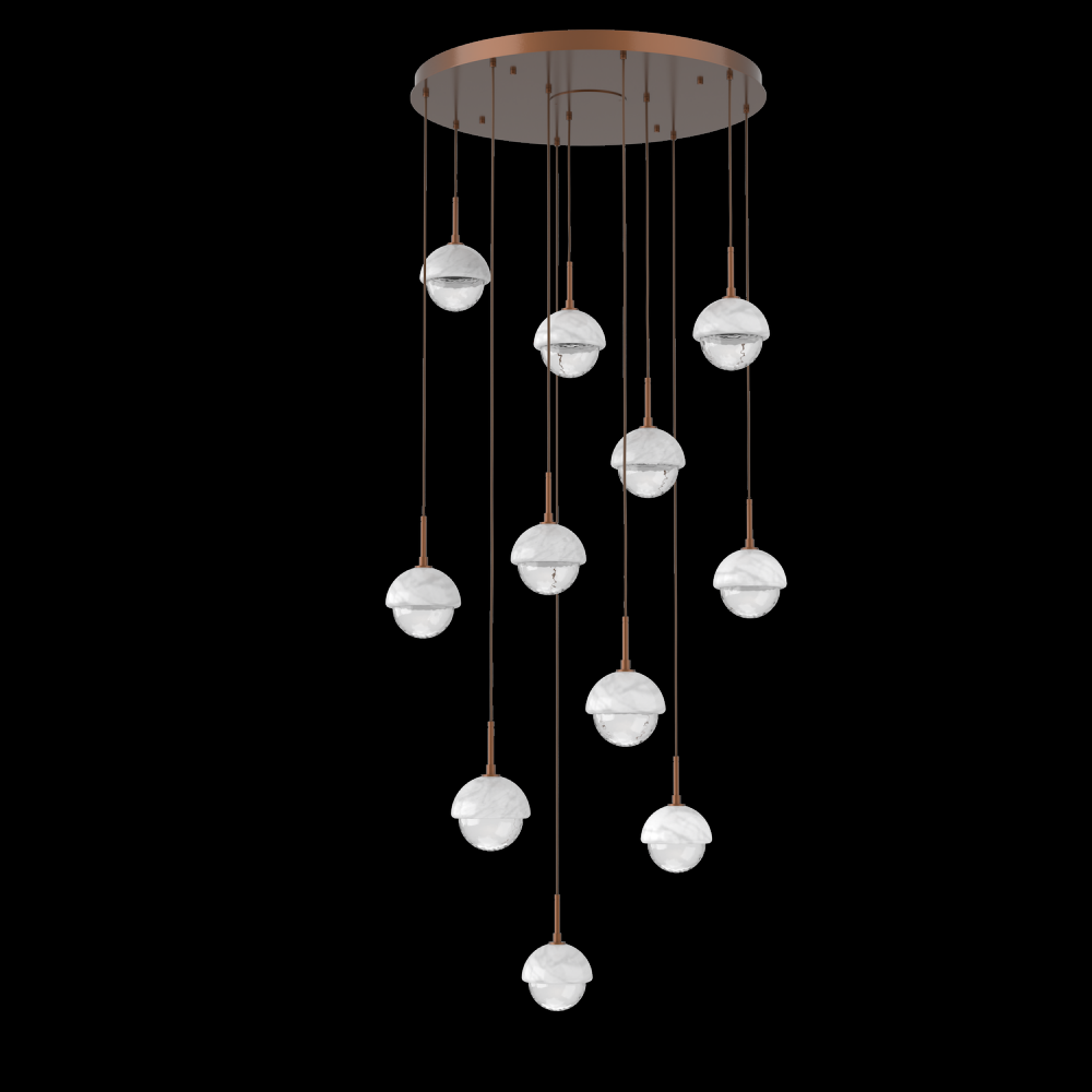 Cabochon Round Pendant Chandelier