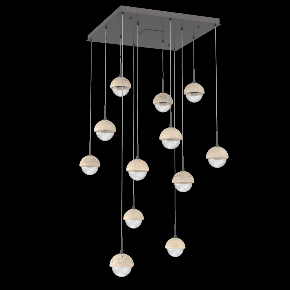 Cabochon Square Pendant Chandelier