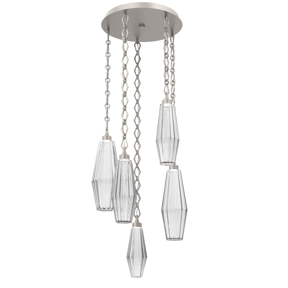 Aalto Round 5pc Multi-Pendant with Chain