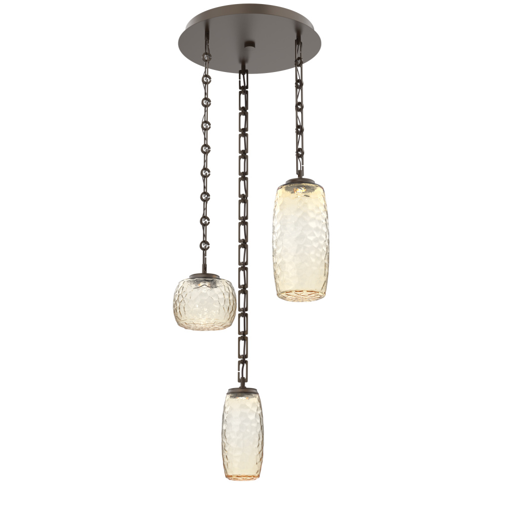 Vessel Round 3pc Multi-Pendant with Chain