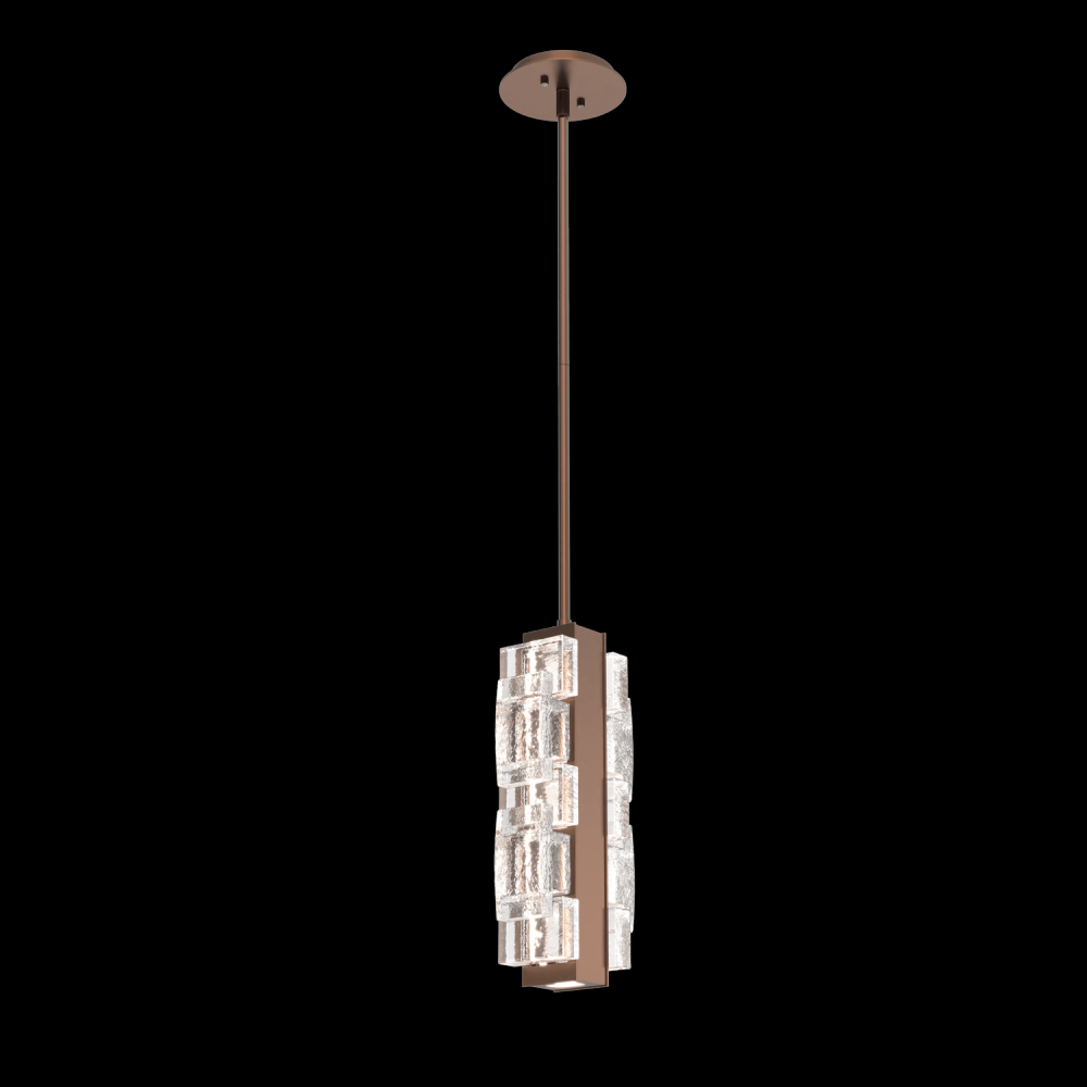 Tessera Pendant-Burnished Bronze-Tetro Cast Glass