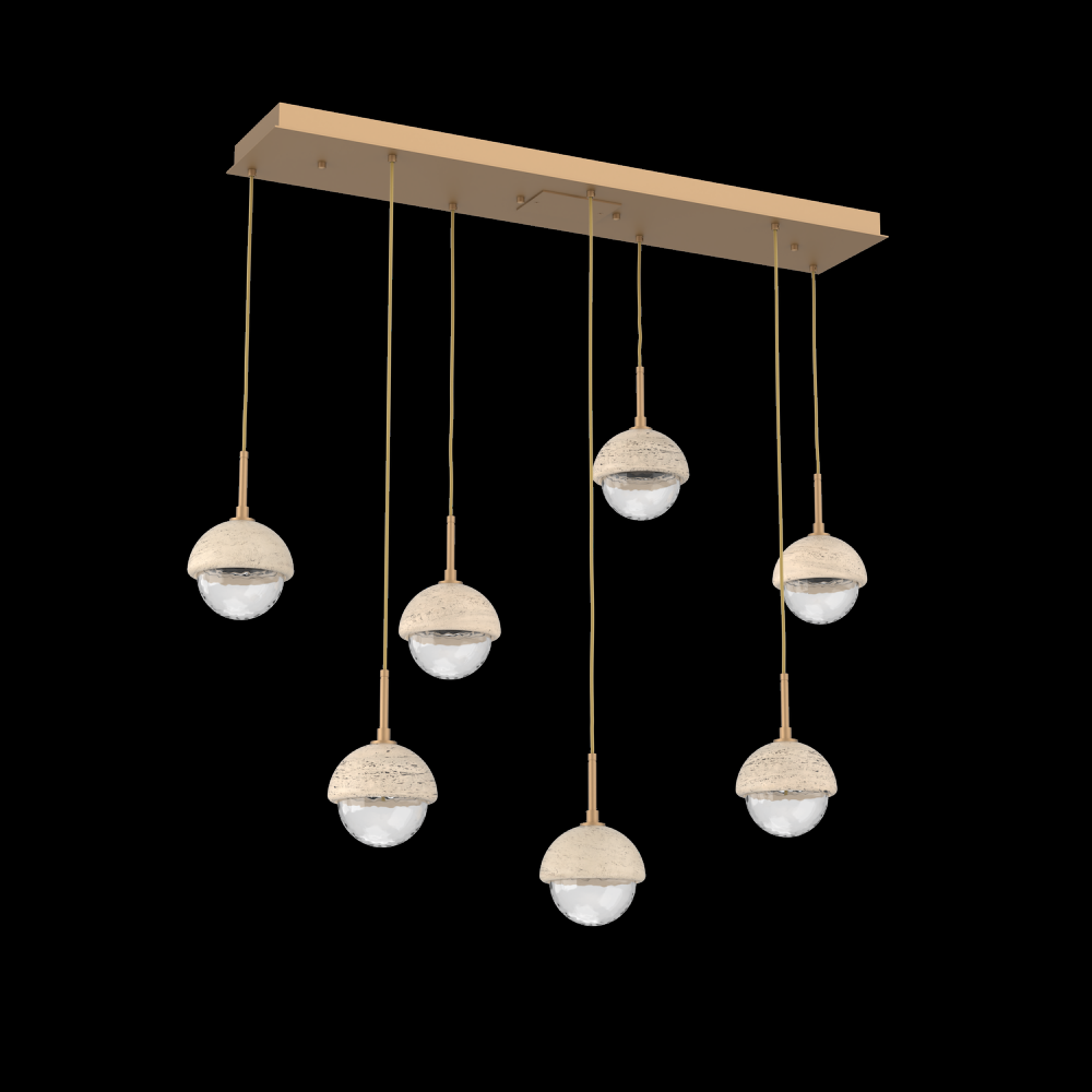 Cabochon Linear Pendant Chandelier