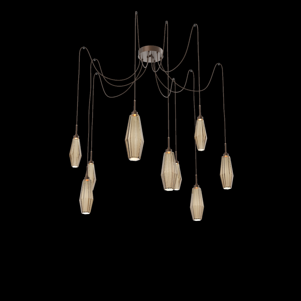 Aalto Round 9pc Swag Multi-Pendant