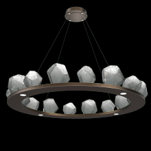 Hammerton CHB0039-0D-FB-S-CA1-L1 - Gem Ring Chandelier-0D 49"