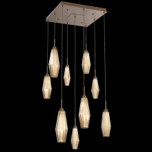 Hammerton CHB0049-09-FB-RB-C01-L3 - Aalto Square 9pc Multi-Pendant