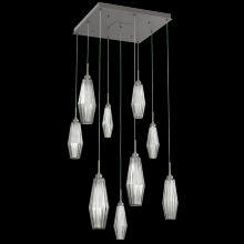 Hammerton CHB0049-09-GP-RS-C01-L1 - Aalto Square 9pc Multi-Pendant