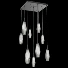 Hammerton CHB0049-09-MB-RS-C01-L3 - Aalto Square 9pc Multi-Pendant