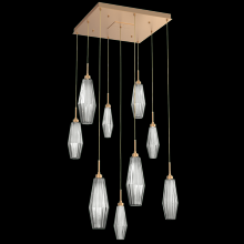 Hammerton CHB0049-09-NB-RS-C01-L1 - Aalto Square 9pc Multi-Pendant