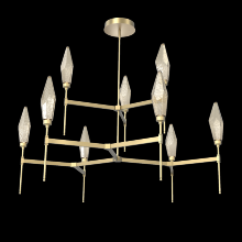 Hammerton CHB0050-54-GB-CB-001-L1 - Rock Crystal Round Chandelier-54-Gilded Brass