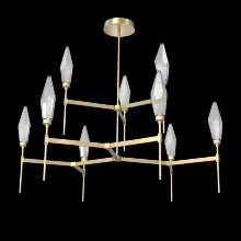 Hammerton CHB0050-54-GB-CS-001-L1 - Rock Crystal Round Chandelier-54-Gilded Brass