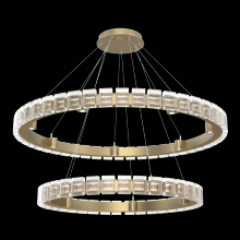 Hammerton CHB0087-2T-GB-TP-CA1-L3 - Tessera 38" & 50" Two-Tier Ring-Gilded Brass