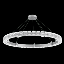 Hammerton CHB0087-50-CS-TP-CA1-L3 - Tessera 50in Ring-Classic Silver-Pavé Cast Glass