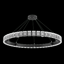 Hammerton CHB0087-50-MB-TP-CA1-L3 - Tessera 50in Ring-Matte Black-Pavé Cast Glass