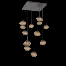 Hammerton CHB0089-09-GP-B-C01-L1 - Mesa Square 9pc Multi-Pendant