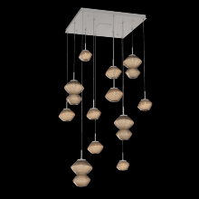 Hammerton CHB0089-12-BS-B-C01-L1 - Mesa Square Pendant Chandelier