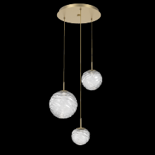 Hammerton CHB0092-03-GB-C-C01-L1 - Gaia Round Pendant Chandelier