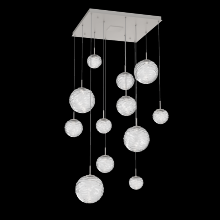 Hammerton CHB0092-12-BS-C-C01-L3 - Gaia Square Multi-Pendant Chandelier