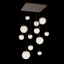 Hammerton CHB0092-12-FB-A-C01-L1 - Gaia Square Multi-Pendant Chandelier