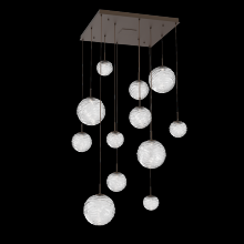 Hammerton CHB0092-12-FB-C-C01-L3 - Gaia Square Multi-Pendant Chandelier