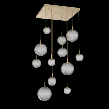 Hammerton CHB0092-12-GB-S-C01-L3 - Gaia Square Multi-Pendant Chandelier