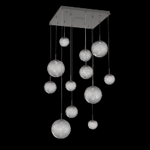 Hammerton CHB0092-12-GP-S-C01-L3 - Gaia Square Multi-Pendant Chandelier