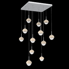 Hammerton CHB0093-12-CS-TC-C01-L3 - Cabochon Square Pendant Chandelier