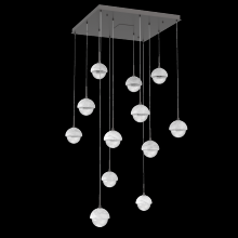 Hammerton CHB0093-12-GP-WC-C01-L3 - Cabochon Square Pendant Chandelier