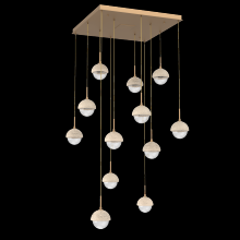 Hammerton CHB0093-12-NB-TC-C01-L3 - Cabochon Square Pendant Chandelier