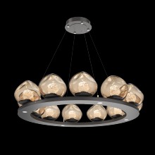 Hammerton CHB0095-0C-GP-FB-CA1-L1 - Luna Ring Chandelier