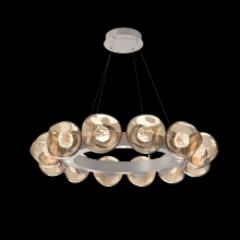 Hammerton CHB0095-36-BS-FB-CA1-L3 - Luna Radial Ring Chandelier