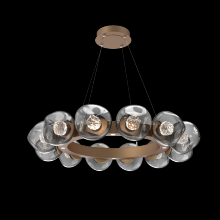 Hammerton CHB0095-36-NB-FS-CA1-L3 - Luna Radial Ring Chandelier