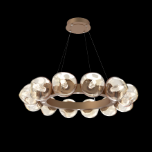 Hammerton CHB0095-36-NB-GA-CA1-L3 - Luna Radial Ring Chandelier