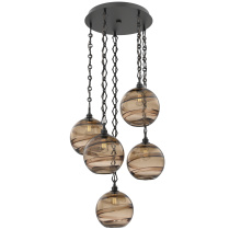 Hammerton CNB0047-05-MB-OB-CH1-E2 - Terra Round 5pc Multi-Pendant with Chain