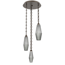 Hammerton CNB0049-03-FB-RS-CH2-L3 - Aalto Round 3pc Multi-Pendant with Chain