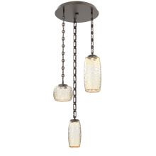Hammerton CNB0091-03-FB-A-CH3-L1 - Vessel Round 3pc Multi-Pendant with Chain