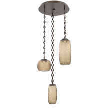 Hammerton CNB0091-03-FB-B-CH1-L1 - Vessel Round 3pc Multi-Pendant with Chain