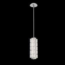 Hammerton LAB0087-01-BS-TP-001-L2 - Tessera Pendant-Beige Silver-Pavé Cast Glass