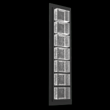 Hammerton ODB0087-01-TB-TP-L2 - Tessera  Outdoor Sconce (S)-Textured Black-Pavé Cast Glass