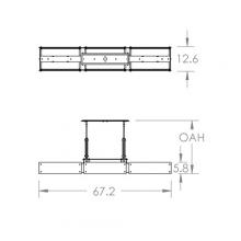 Hammerton PLB0026-0D-BS-IW-001-E2 - Urban Loft Trestle Linear Suspension-0D-Metallic Beige Silver