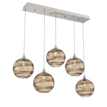 Hammerton PLB0047-05-BS-OB-C01-E2 - Terra Linear 5pc Multi-Pendant