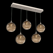 Hammerton PLB0047-05-BS-OB-C01-E2 - Terra Linear 5pc Multi-Pendant