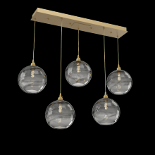 Hammerton PLB0047-05-GB-OS-C01-E2 - Terra Linear 5pc Multi-Pendant