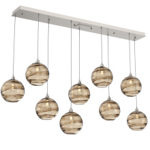 Hammerton PLB0047-09-BS-OB-C01-E2 - Terra Linear 9pc Multi-Pendant