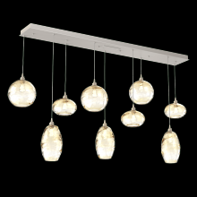 Hammerton PLB0048-09-BS-OA-C01-E2 - Misto Linear 9pc Multi-Pendant