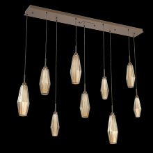 Hammerton PLB0049-09-FB-RB-C01-L3 - Aalto Linear 9pc Multi-Pendant